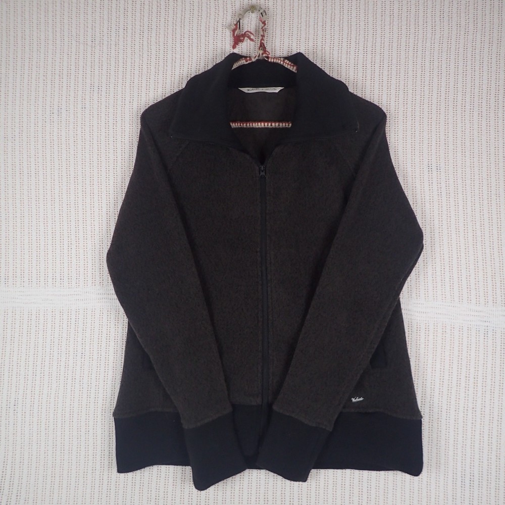 Woolrich Full Zip Womans Fleece Jacket Size: S Color Gray
